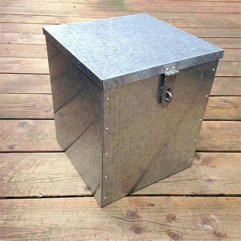 galvanised metal box|boxes 50 50cm galvanized steel.